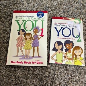 American Girl The Care & Keeping of You Book Set with Red and Green Accents